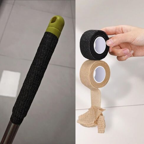 6 Pack Mop Handle Wraps Grip Fabric Non Slip Stainless Steel Pole Covers for Microfiber Spin Mop Bucket Floor Cleaning System Commercial Dust Mops Spray Mops Twist Mop Floor Mops Flat Mop in Saudi Arabia