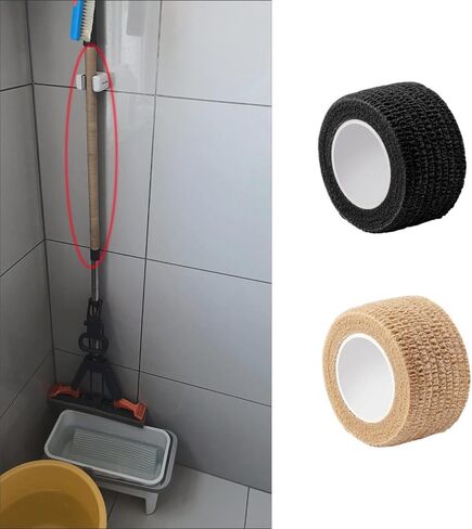 6 Pack Mop Handle Wraps Grip Fabric Non Slip Stainless Steel Pole Covers for Microfiber Spin Mop Bucket Floor Cleaning System Commercial Dust Mops Spray Mops Twist Mop Floor Mops Flat Mop in Saudi Arabia