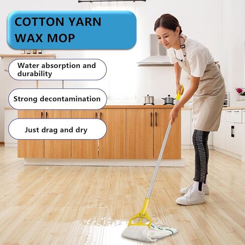 استبدال عصا الممسحة مقاس 59 بوصة، مقبض ممسحة تجاري عالي التحمل تغيير سريع، بالو بارا ترابيدور، حامل بديل لرأس المماسح الرطبة لتنظيف الأرضيات in Kuwait