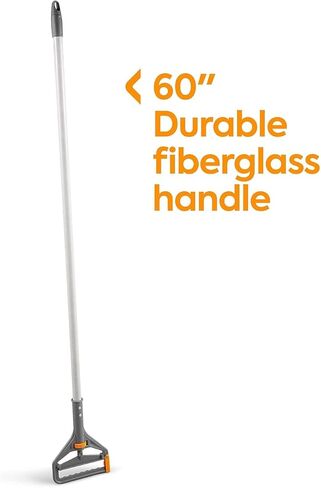 Professional 60" Side Gate Fiberglass Wet Mop Handle, Plastic Head in Kuwait