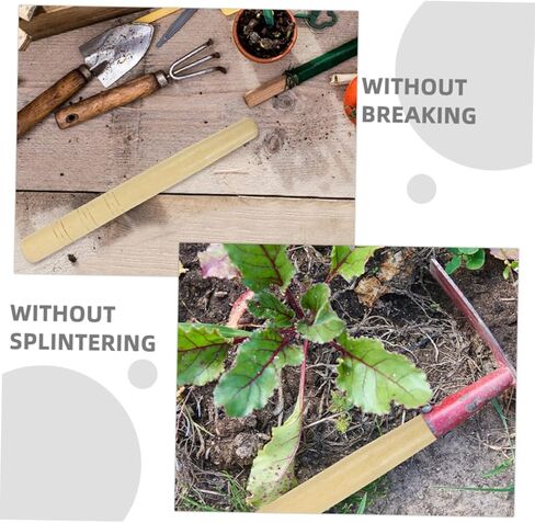 OUNONA Sturdy Wooden Handles for Shovels Replacement Handles for Garden Hoe Broom in Saudi Arabia