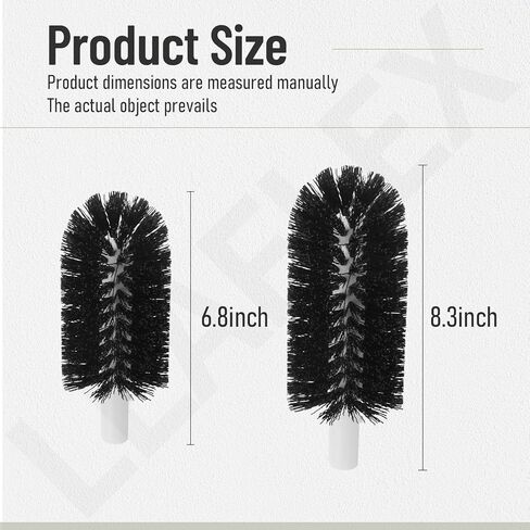 BRS-1722 Glass Washer Replacement Brush Set for Bar Ma-id Glass Washers, Including 5 x Brushes (6 inch) and 2 x Brushes (7.5 inch) Replaces SS-100, SS-101, A-200, A-205 in Kuwait