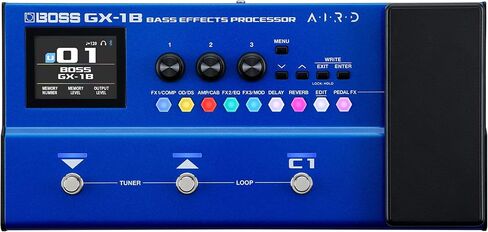 BOSS GX-1B | Ultra-Portable Bass Effects Processor | Packed with Iconic Amps & Effects | Premium AIRD Sound Engine | Ideal for Beginner Bassists | Bluetooth Connectivity | Flexible Power Options in Saudi Arabia