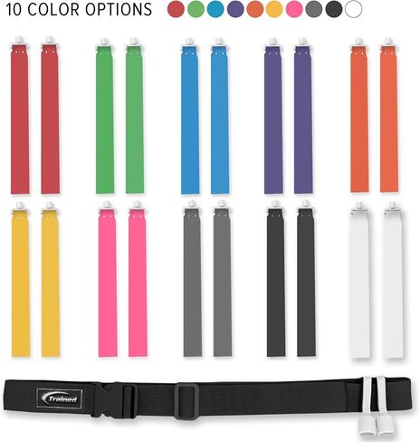 مجموعة كرة القدم ذات العلم المدرب - حزام كرة قدم قابل للتعديل مع علمين وبوب مسموع - معدات كرة قدم متينة للشباب والأطفال والكبار in Kuwait