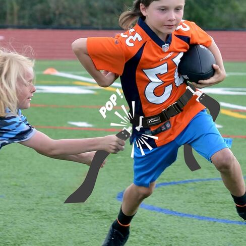 مجموعة كرة القدم ذات العلم المدرب - حزام كرة قدم قابل للتعديل مع علمين وبوب مسموع - معدات كرة قدم متينة للشباب والأطفال والكبار in Kuwait