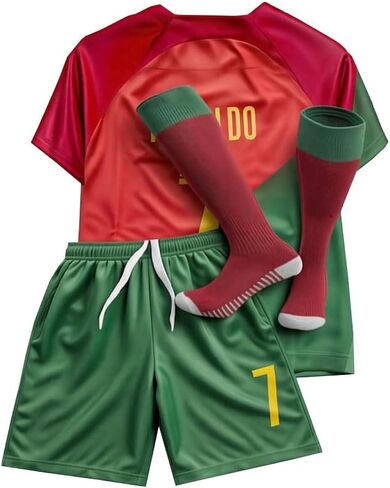 Soccer Jersey Boys,Boys' Soccer Jersey Soccer Jerseys for Kids Football Youth Jerseys 3 Piece in Saudi Arabia