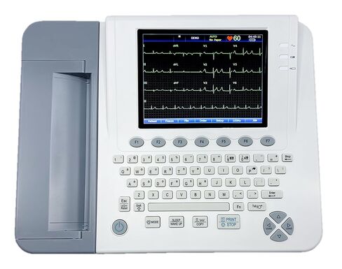 Edan SE-1200EB EKG Machine with Full Keyboard, Glasgow Interpretation, PDF Creator and USB Data Export in Saudi Arabia