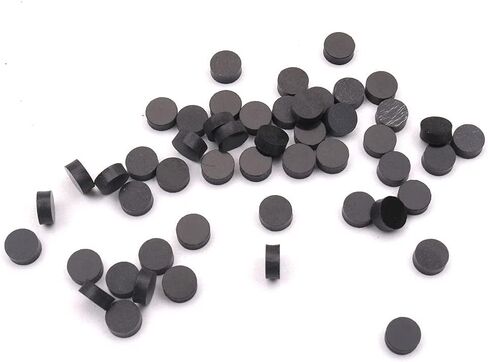Jili Online 100/Pack Acrylic 6.0mm Guitar Fingerboard Dot Inlay Dots Position Markers Black/White Guitar Parts Luthier Repair - Black in Saudi Arabia