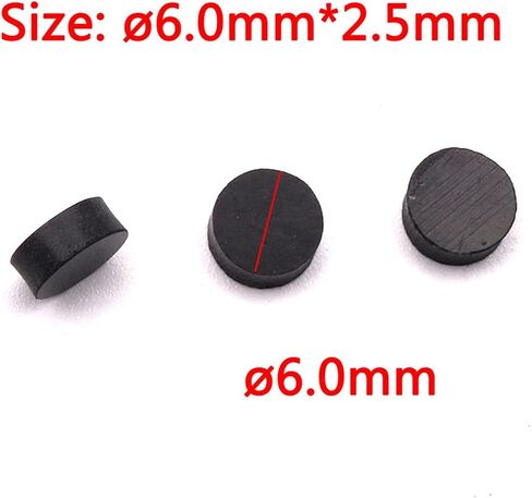Jili Online 100/Pack Acrylic 6.0mm Guitar Fingerboard Dot Inlay Dots Position Markers Black/White Guitar Parts Luthier Repair - Black in Saudi Arabia