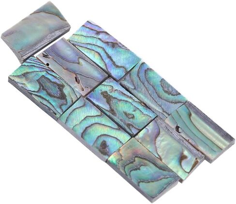 10Pcs Guitars Inlay Material,Abalone Shell Inlay Material Sheet Fretboard for Guitar Fretboard, Mosaic Art and Jewelry Design in Kuwait