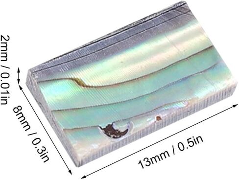 10Pcs Guitars Inlay Material,Abalone Shell Inlay Material Sheet Fretboard for Guitar Fretboard, Mosaic Art and Jewelry Design in Kuwait