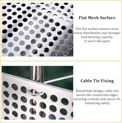 Aluminum Perforated Metal Sheets - 1/3" Holes (8mm) - Decorative Expanded Mesh Screen Steel Sheet 50x62 cm, Heavy-Duty 1.6mm Thickness for DIY & Home Projects in Saudi Arabia