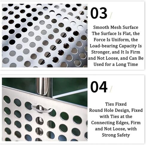 304 Stainless Steel Perforated Plate - Easy Install Safety Sheet, 10mm Hole Diameter, Leak-Proof Window Pads for Fall Prevention & Ventilation in Kuwait