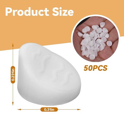 RAWILL 50PCS Door Window Screw Hole Plugs White Door Frame Plugs Diameter 5/16" x 1/4", Designed for ODL/Western Reflection Frame in Saudi Arabia