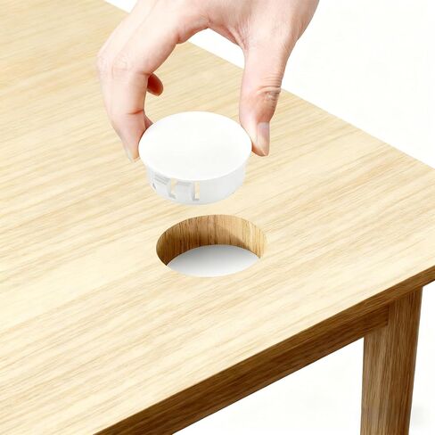 200Pcs Plastic Hole Plugs, 9-Size Round Nylon Screw Hole Cover 1/5" 1/4" 5/16" 3/8" 1/2" 5/8" 3/4" 7/8"1",White Flush Type Panel Knockout Locking Plugs,Drill Hole Insert End Caps for Furniture Cabinet in Saudi Arabia