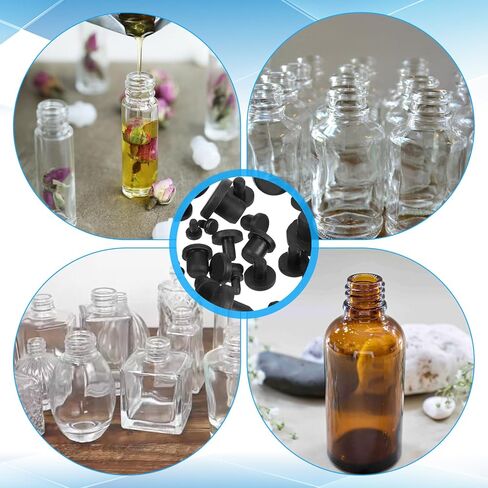 50 PCS Silicone Rubber Hole Plugs 1/8" 3/16" 1/4" 5/16" 3/8" Holes Rubber Bumper Plugs Round Rubbers Stoppers Plug Black Rubber-Plug Kit Assorted Sizes for Round Holes Bottles Tube in Saudi Arabia