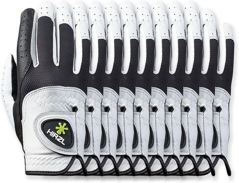 قفازات الجولف للسيدات من HIRZL Trust Control 2.0 - قفاز الجولف للسيدات لجميع الأحوال الجوية (أبيض/أسود) | كف جلد الكنغر | كابريتا جلد بظهر خلفي | موثوق به من قبل الايجابيات | خالٍ من العرق، قبضة مطلقة (عبوة من 10 قطع) in Kuwait