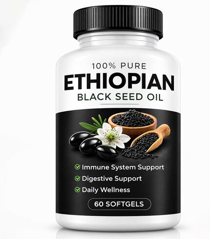 Purely Nutrient Ethiopian Black Seed Oil Capsules – High Thymoquinone Supplement for Immune in Saudi Arabia