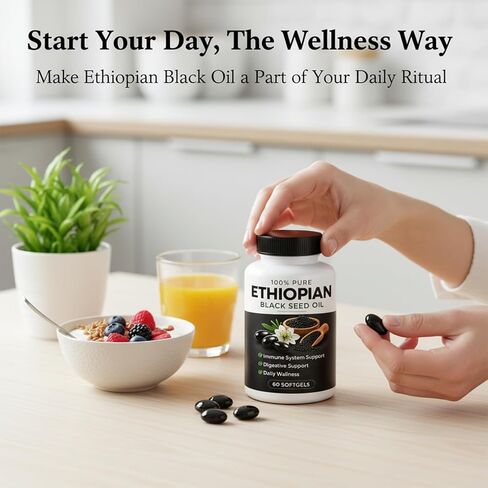 Purely Nutrient Ethiopian Black Seed Oil Capsules – High Thymoquinone Supplement for Immune in Saudi Arabia