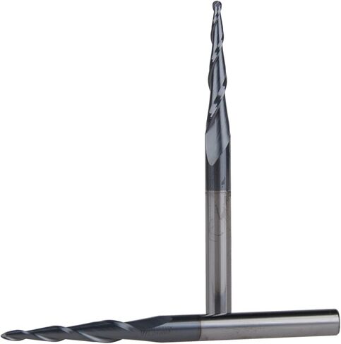 2pcs/lot Ball Nose Tapered End Mill R1.0D630.575L2F Solid Carbide 6mm Tapered End Mills Router Bits in Kuwait