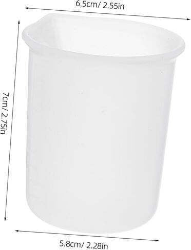 NUOBESTY 1set Non-Stick Silicone Epoxy Measuring Cups and Pipettes for Accurate Resin Mixing Craft Kit Cups and Droppers in Saudi Arabia
