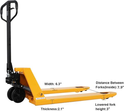 Manual Pallet Jack 5500Lbs Capacity Professional Pallet Truck 21" W x 48" L Fork Size in Kuwait