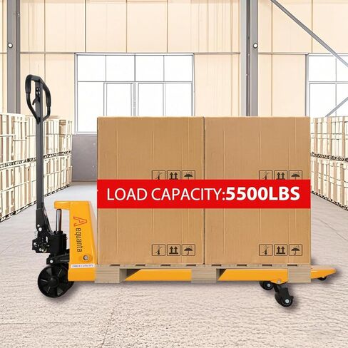 Manual Pallet Jack 5500Lbs Capacity Professional Pallet Truck 21" W x 48" L Fork Size in Kuwait