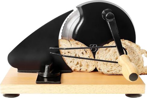 Manual Bread Slicer for Homemade Sourdough Bread, Adjustable Thickness, Evenly Slicing, Hand Crank Bread Slicer with Scale Line and Suction Cup, Sharp Blade, Suitable for Sourdough, Crusty Bread, Etc in Kuwait
