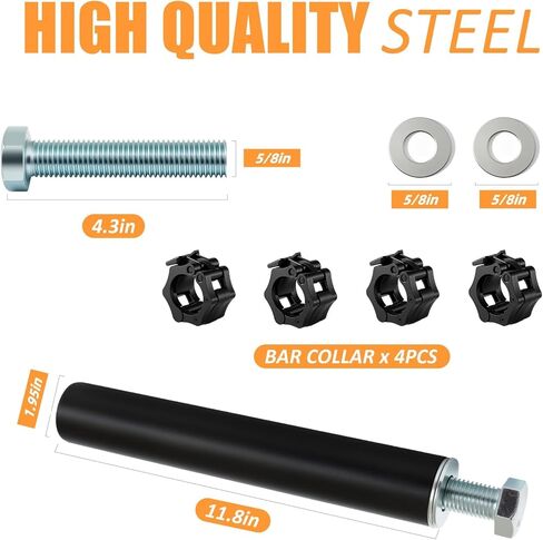 CAELUM Weight Plate Holder Power Rack Attachment, for 2 Inch Olympic Plate Storage, Squat Rack Holder Fits 2"x2", 2"x3", 3"x3" Power Cages in Kuwait