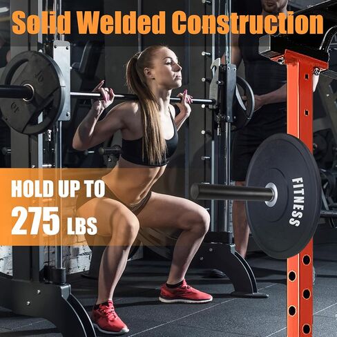 CAELUM Weight Plate Holder Power Rack Attachment, for 2 Inch Olympic Plate Storage, Squat Rack Holder Fits 2"x2", 2"x3", 3"x3" Power Cages in Kuwait