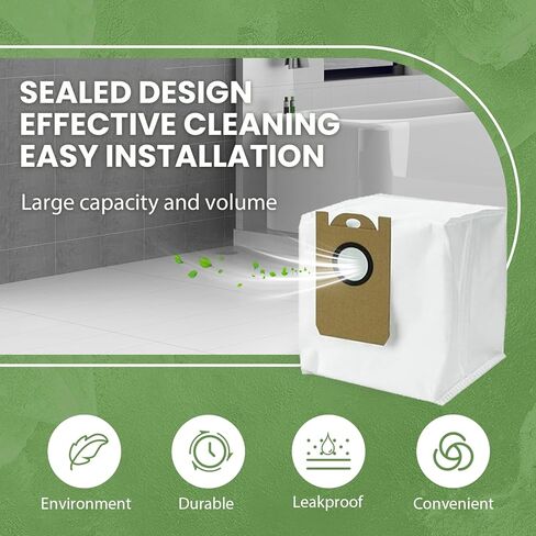 Robot Vacuum Dust Bags, Compatible with Laresar L6 Pro/L6 Nex, Honiture Q6 Pro, AIRROBO T10+, Neabot NOMO N2, iHome AutoVac Nova S1 Pro (8 Pack,) in Saudi Arabia