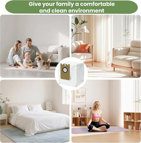 Robot Vacuum Dust Bags, Compatible with Laresar L6 Pro/L6 Nex, Honiture Q6 Pro, AIRROBO T10+, Neabot NOMO N2, iHome AutoVac Nova S1 Pro (8 Pack,) in Saudi Arabia