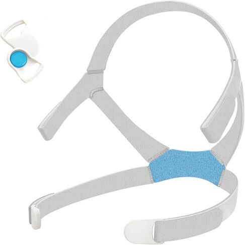 حزام غطاء رأس بديل مناسب لـ Airfit F40، خامة مرنة ناعمة ومريحة للغاية، شريط سحري قابل للتعديل، تصميم ملائم بشكل مريح - حجم قياسي in Kuwait