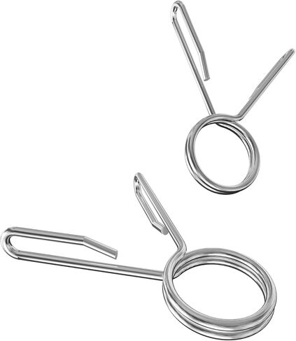 مشابك زنبركية للحديد الأوليمبي مقاس 5.08 سم، مشابك أطواق فضية شديدة التحمل لرفع الأثقال ورفع الأثقال، معدات رياضية منزلية للقرفصاء in Kuwait