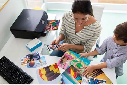 HP Premium Plus Photo Paper ، Satin ، 8.5x11 in ، 50 Sheets (CR667A) in Saudi Arabia