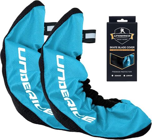 UICE Ice Skate Guards,Skate Blade Cover for Hockey Skate,Figure Skate Guards,Hockey Gift for Youth and Adlut(Blue, Junior) in Kuwait