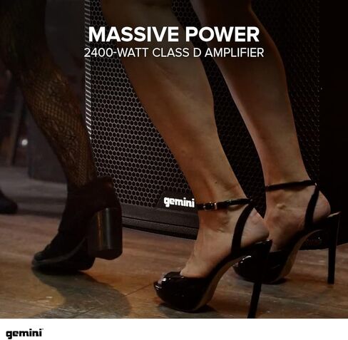 Gemini Powered PA Subwoofer with Bluetooth – 600W 18 Inch Active Professional Subwoofer, Class-D Bass Speaker for DJs, Live Sound, Stage & Event in Saudi Arabia