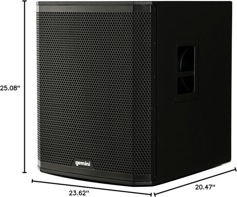 Gemini Powered PA Subwoofer with Bluetooth – 600W 18 Inch Active Professional Subwoofer, Class-D Bass Speaker for DJs, Live Sound, Stage & Event in Saudi Arabia