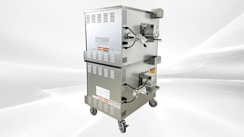 Commercial Convection Oven, Natural Gas, 60000 BTU, Double Deck, Four Wheels, Restaurant Kitchen Bakery HRCO-60K-2 in Kuwait