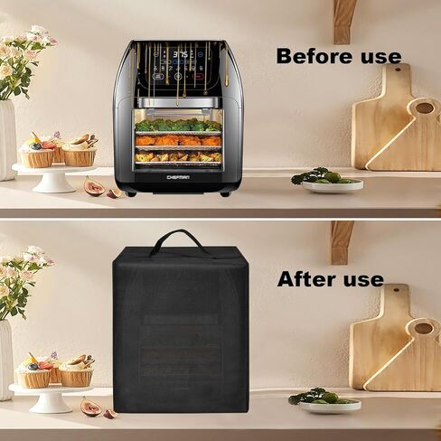 Dust Cover Compatible with CHEFMAN Air Fryer Heavy Duty Heat-Resistant Nylon Covers Case for Nuwave Brio 10-IN-1 Air Fryer Rotisserie Convection Oven in Kuwait