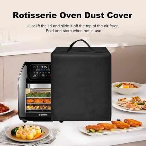 Dust Cover Compatible with CHEFMAN Air Fryer Heavy Duty Heat-Resistant Nylon Covers Case for Nuwave Brio 10-IN-1 Air Fryer Rotisserie Convection Oven in Kuwait