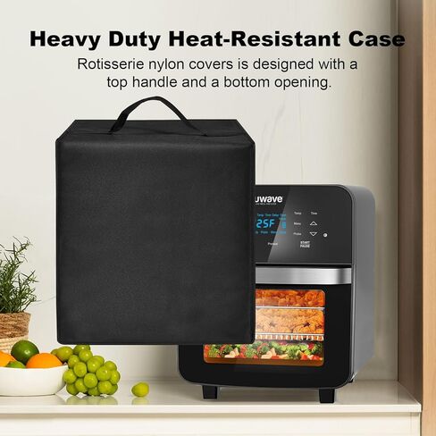 Dust Cover Compatible with CHEFMAN Air Fryer Heavy Duty Heat-Resistant Nylon Covers Case for Nuwave Brio 10-IN-1 Air Fryer Rotisserie Convection Oven in Kuwait