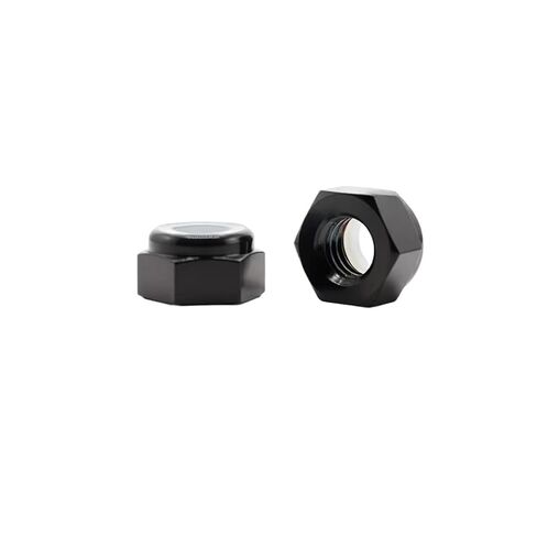 M4 M5 M6 M8 M10 M12 Titanium Alloy Lock Nut Nyloc Hex Insert Nylon Self Locking Nut Purple/Gold/Black Pitch 0.7/0.8/1/1.25/1.5mm(Gold,M6x1.0mm) in Saudi Arabia