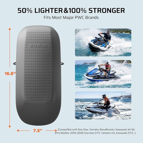 Ehaho PWC Fenders, Premium Jet Ski Bumpers Easy to Install Boat Gear for Docking Portable EVA PWC Bumpers with Secure Rub Rail Grip and Knotless Strap System Sea-Doo | WaveRunner in Saudi Arabia