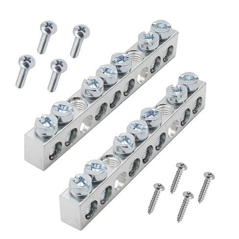 Ground Bar Kit for Square D, 23 Terminal Grounding Bar Compatible with Schneider Electric Load Centers 2 Pack in Kuwait