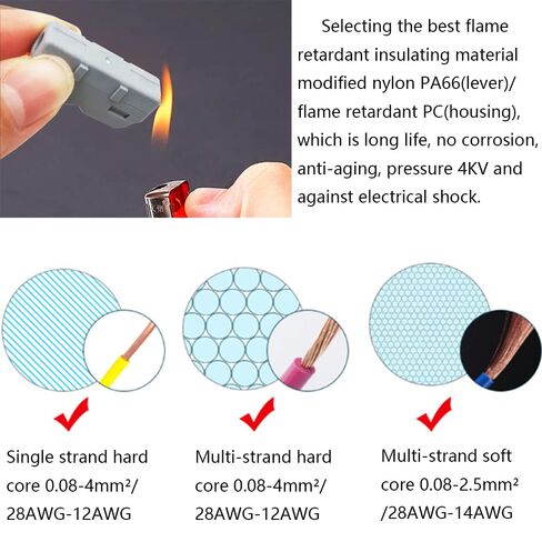 موصلات الأسلاك، موصل صامولة رافعة SPL-1M، 25 قطعة من الموصلات الكهربائية الصغيرة، موصل زنبركي سريع من نوع الربط (مجموعة مجانية) in Kuwait