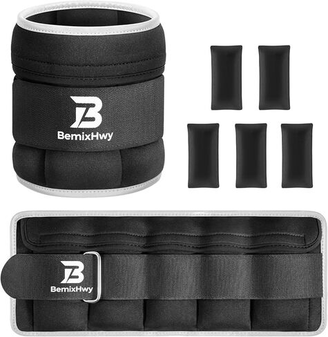 Adjustable Ankle Weights Set 1 Pair 2-10 lbs, Comfortable Leg Weights for Walking, Running, Pilates, Yoga, Home Workout & Physical Therapy in Saudi Arabia