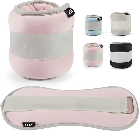 leikefitness Wrist/Ankle Weights Set of 2 (1 lb/2 lb/3 lb/5 lb Each) for Women,Men and Kids, Modularized Leg Weight Straps for Yoga, Walking, Jogging, Aerobics, Gym in Kuwait