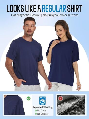 Magnetic Post Surgery Shirt: One-Handed Adaptive Tear Away for Shoulder Surgery, Mastectomy & Dialysis Recovery in Saudi Arabia
