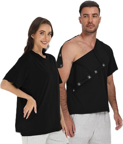 Magnetic Post Surgery Shirt: One-Handed Adaptive Tear Away for Shoulder Surgery, Mastectomy & Dialysis Recovery in Saudi Arabia